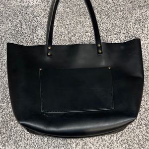 Portland leather tote bag and wallet